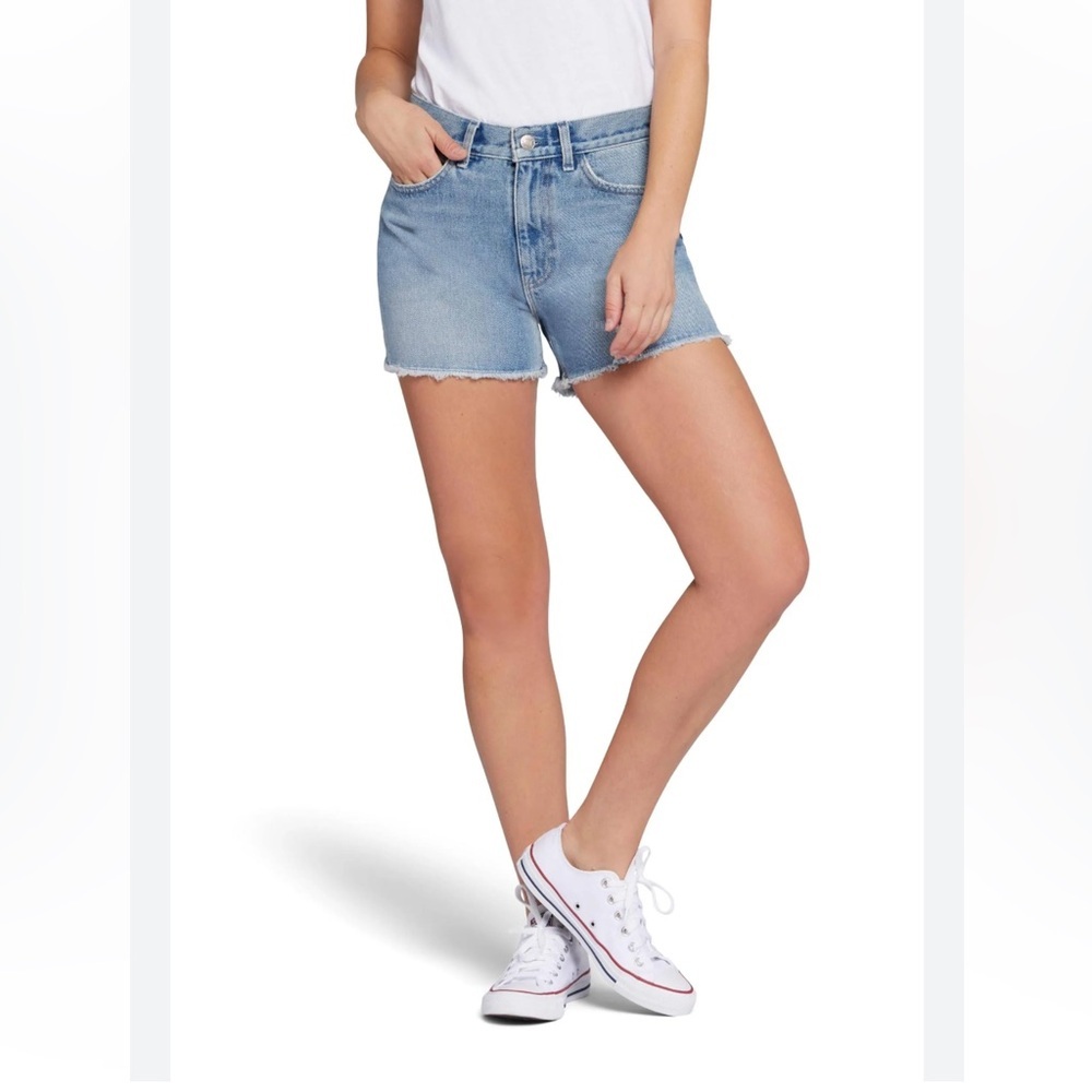 NWT Current/Elliott Mid-rise Frayed Distressed Denim Cutoffs | Size 31